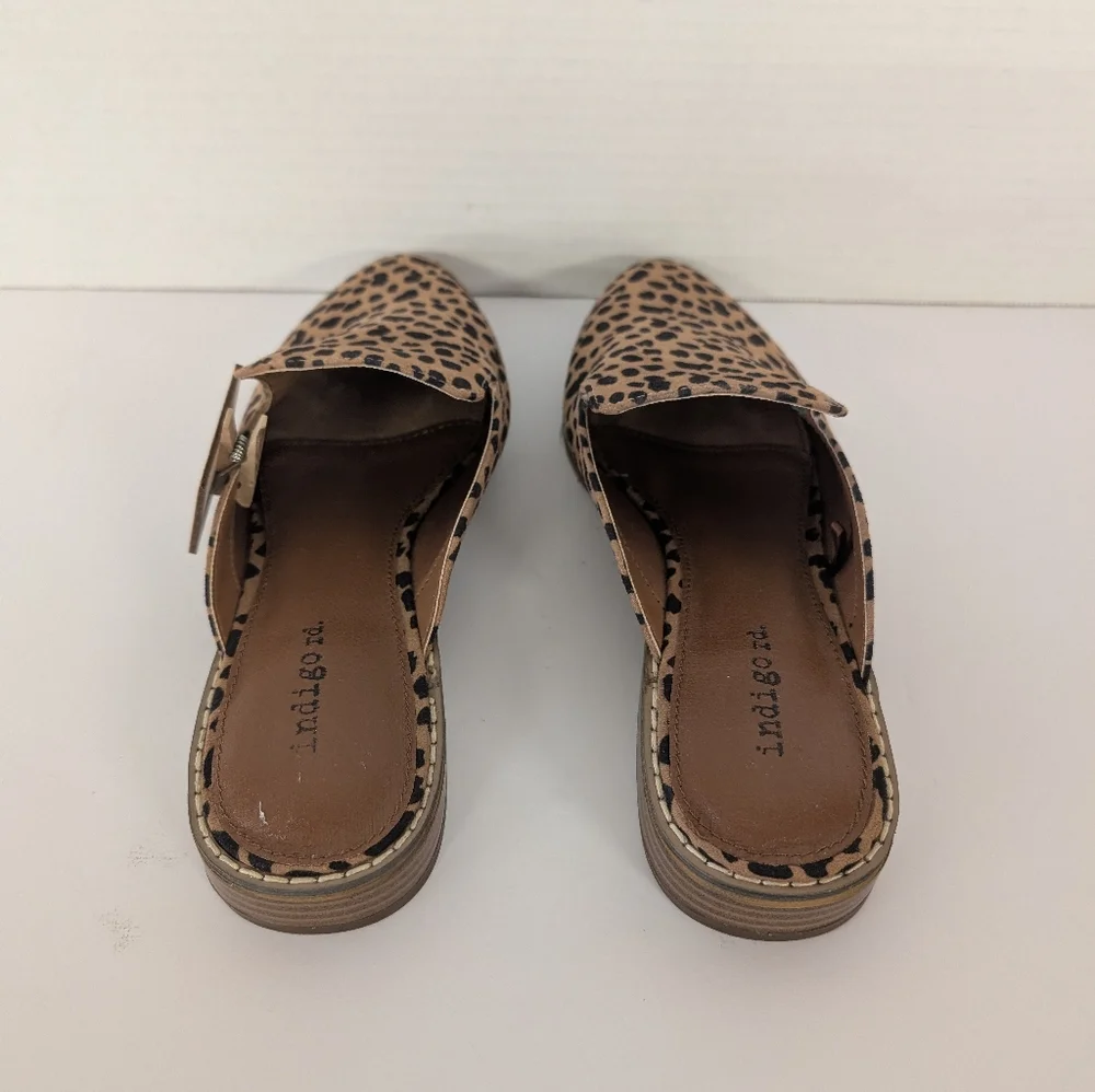 Indigo Animal Print Women's Mules Size 7 NWT - Picture 4 of 5